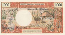 New Hebrides, 1.000 Francs, 1970, UNC, p20s, ... 