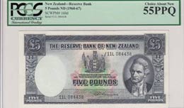 New Zealand, 5 Pounds, ... 