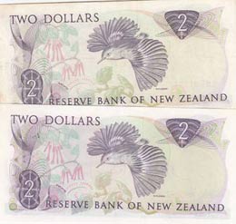 New Zealand, 2 Dollars, 1981/1989, XF, p170, ... 