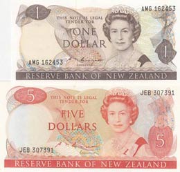 New Zealand, 1-5 Dollar, ... 
