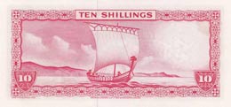 Isle of Man, 10 Shillings, 1961, UNC,p24a