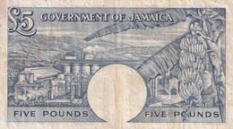 Jamaica, 5 Pounds, 1960, FINE,p48b