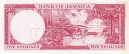 Jamaica, 5 Shillings, 1964, UNC,p51Abs, ... 