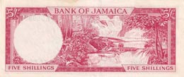 Jamaica, 5 Shillings, 1964, UNC,p51Ac