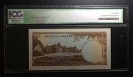 Jersey, 10 Shillings, 1963, XF,p7a