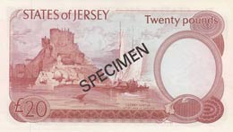Jersey, 20 Pounds , 1976, UNC,p14as, ... 