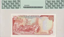 Jersey, 10 Pounds, 1993, UNC,p22a, Very low ... 