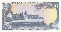 Jersey, 20 Pounds , 1993, UNC,p23a, Low ... 