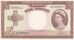 Malta, 1 Pound, 1954, ... 