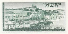 Malta, 10 Shillings, 1963, UNC,p25a