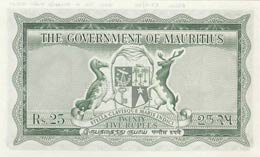 Mauritius, 25 Rupees, 1954, UNC,p29as, ... 