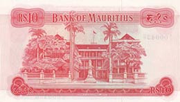 Mauritius, 10 Rupees, 1967, UNC,p31a, Low ... 