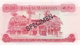Mauritius, 10 Rupees, 1967, UNC,p31cs, ... 