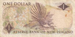 New Zealand, 1 Dollar, 1975, VF (-),p163c