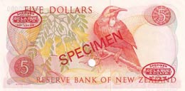 New Zealand, 5 Dollars, 1975, AUNC,p165cs, ... 