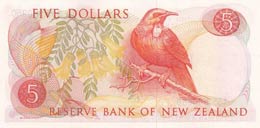 New Zealand, 5 Dollars, 1977, UNC,p165d 