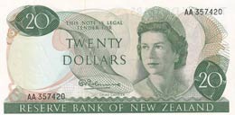 New Zealand, 20 Dollars, ... 