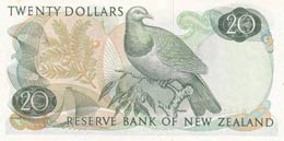 New Zealand, 20 Dollars, 1977, UNC,p167d