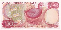 New Zealand, 100 Dollars, 1975, UNC,p168b