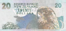 New Zealand, 20 Dollars, 1992, UNC,p179