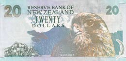 New Zealand, 20 Dollars, 1994, UNC,p183r, ... 