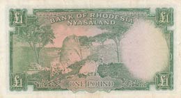 Rhodesia & Nyasaland, 1 Pound, 1960, VF,p21b