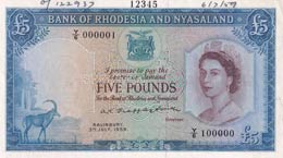 Rhodesia & Nyasaland, 5 ... 