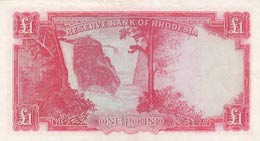 Rhodesia, 1 Pound, 1964, XF,p25c