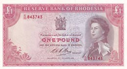 Rhodesia, 1 Pound, 1968, ... 