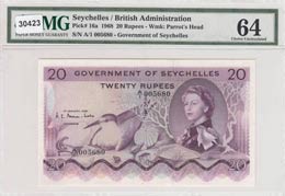 Seychelles, 20 Rupees, ... 