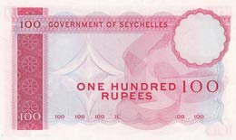 Seychelles, 100 Rupees, 1968, XF,p18s, ... 