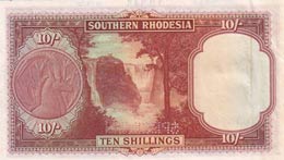 Southern Rhodesia, 10 Shillings, 1952, ... 