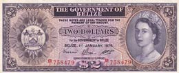 Belize, 2 Dollars, 1976, ... 