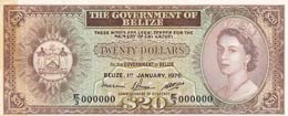 Belize, 20 Dollars, ... 