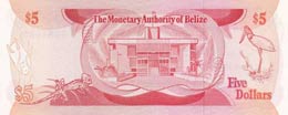 Belize, 5 Dollars, 1980, UNC,p39a
