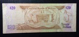 Belize, 20 Dollars, 1983, VF,p45a