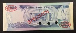 Belize, 100 Dollars, 1983, UNC,p50as, ... 