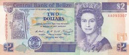 Belize, 2 Dollars, 1990, ... 