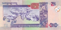 Belize, 2 Dollars, 2007, UNC,p66c