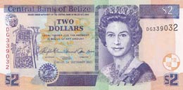 Belize, 2 Dollars, 2007, ... 