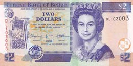 Belize, 2 Dollars, 2011, ... 