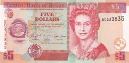 Belize, 5 Dollars, 2005, ... 