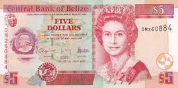 Belize, 5 Dollars, 2009, ... 
