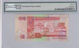 Belize, 5 Dollars, 2011, UNC,p67e