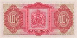 Bermuda, 10 Shillings, 1952, UNC,p19as, ... 