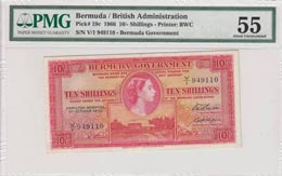 Bermuda, 10 Shillings, ... 