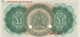 Bermuda, 1 Pound, 1952, UNC,p19cts, COLOR ... 