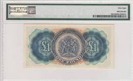 Bermuda, 1 Pound, 1957, AUNC,p20b