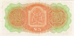 Bermuda, 5 Pounds, 1966, XF,p21d
