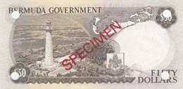 Bermuda, 50 Dollars, 1970, UNC,p27as, ... 